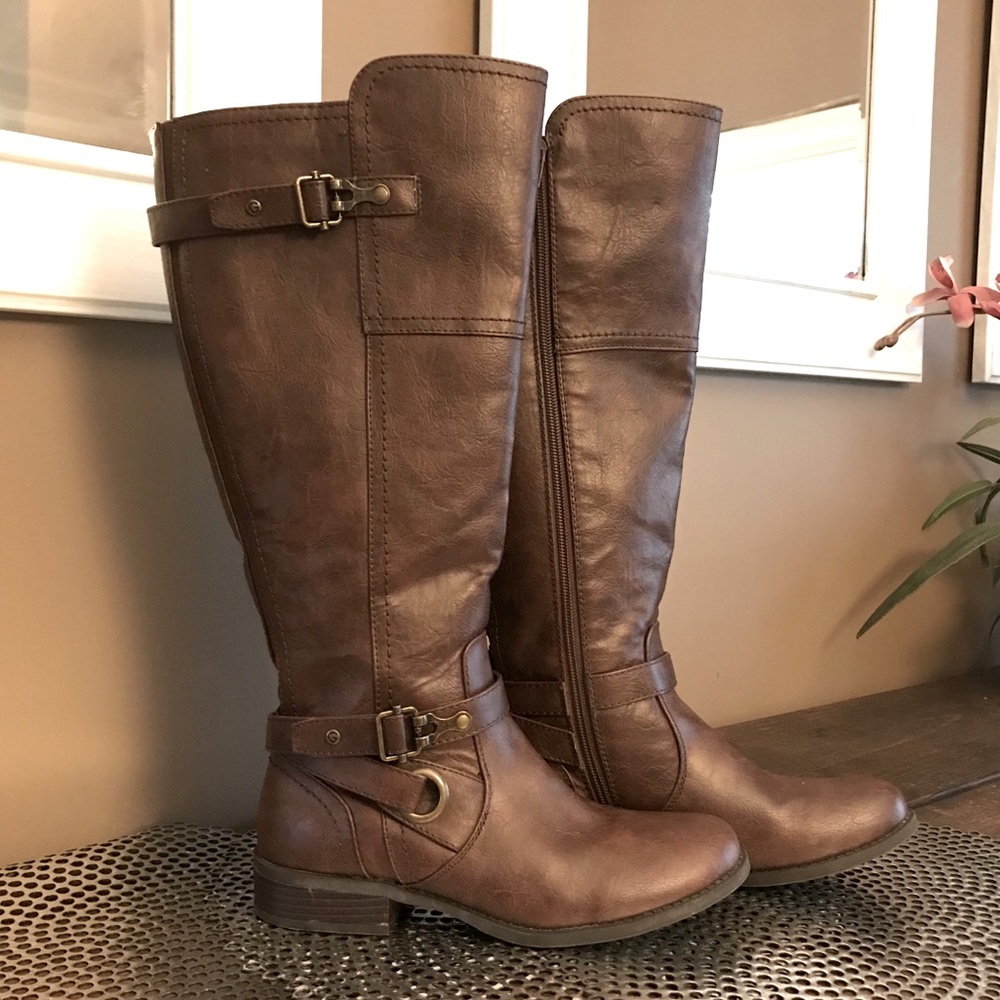 G by Guess tall brown riding boots